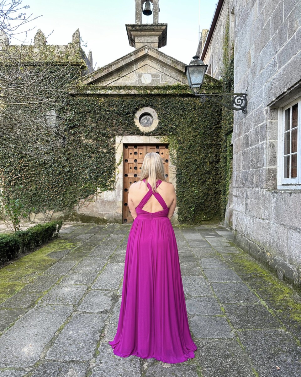Vestido Pecho Escote Cruzado - Imagen 5