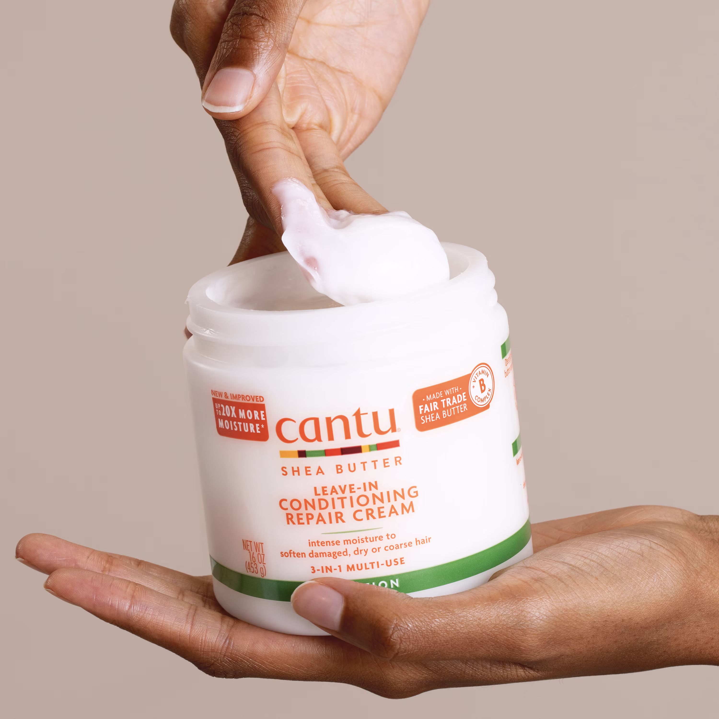 CANTU Leave-In Conditioning Repair Cream 453 g - Imagen 3