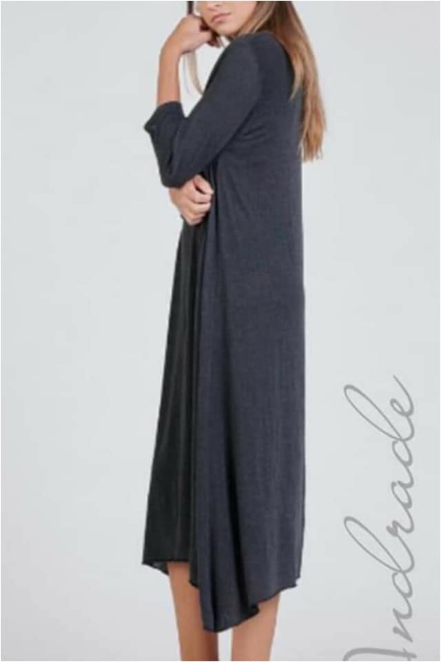 Vestido punto mujer asimétrico - Imagen 2