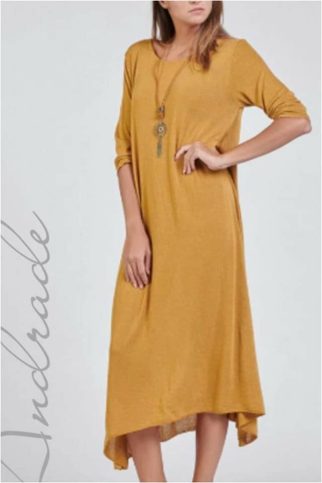 Vestido punto mujer asimétrico - Imagen 4