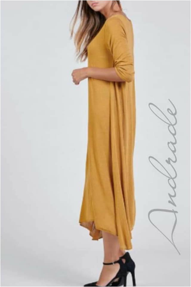 Vestido punto mujer asimétrico - Imagen 5