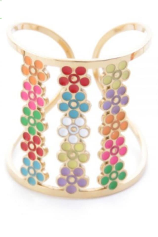 Anillo mujer acero dorado margaritas - Imagen 4