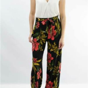 Pantalón mujer estampado flores