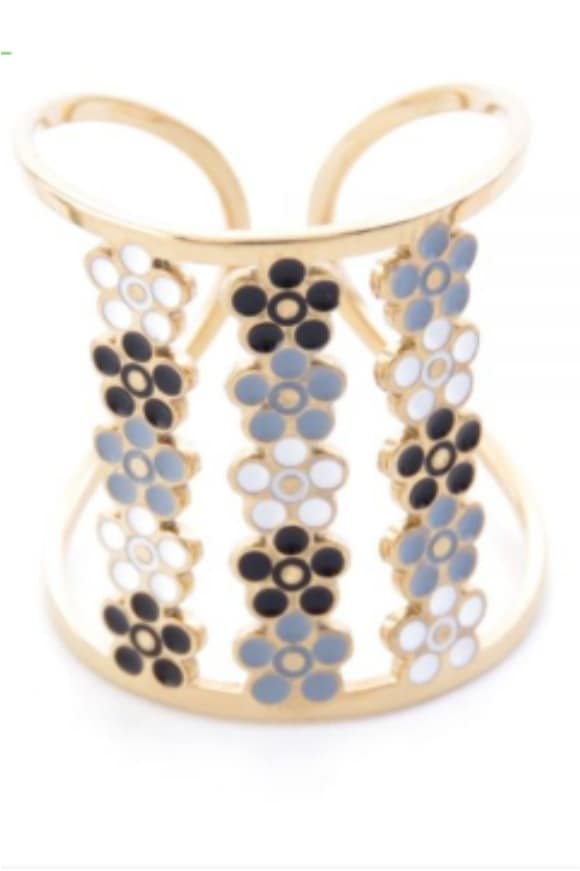 Anillo mujer acero dorado margaritas - Imagen 5