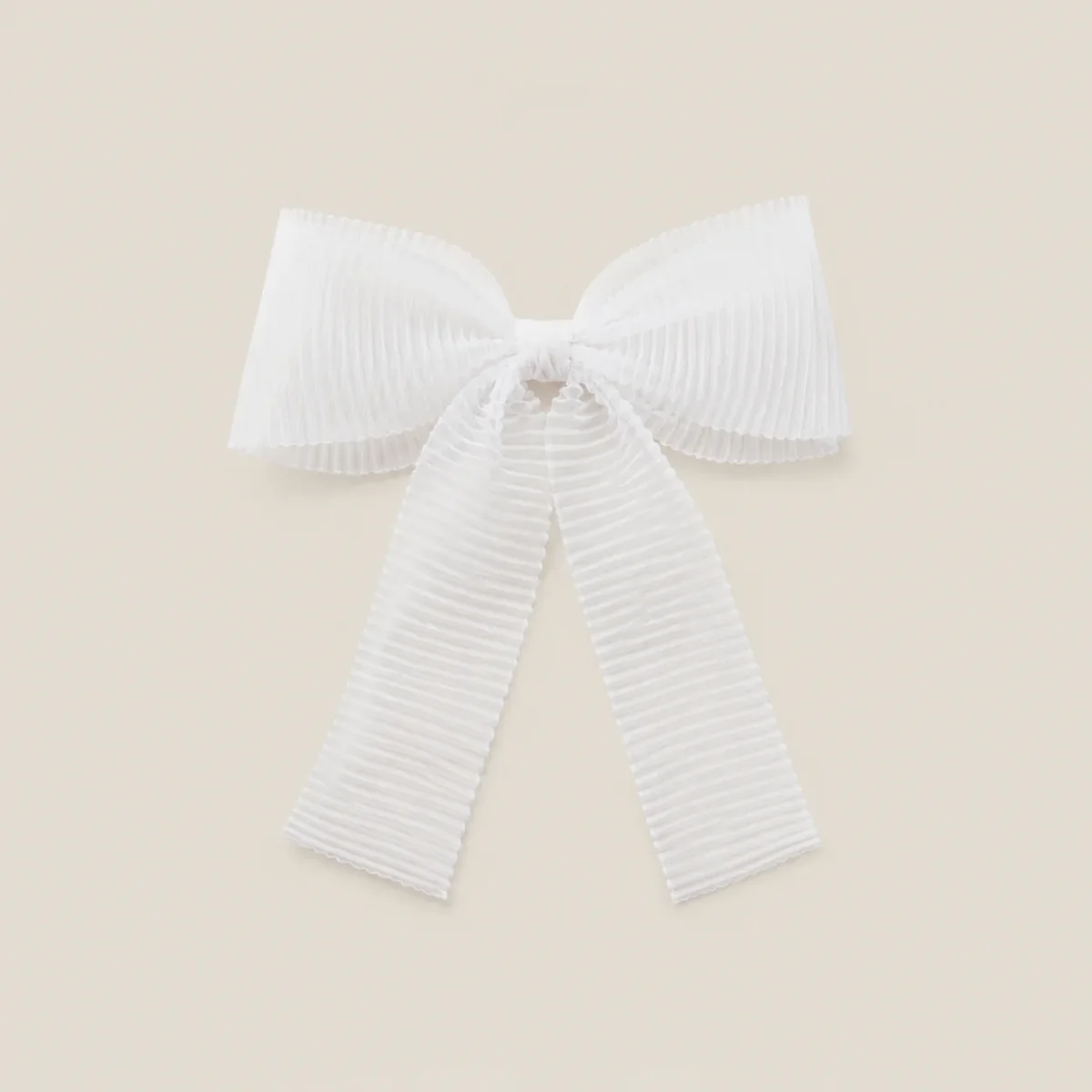 Lazo Ribbon plisado blanco - Imagen 3