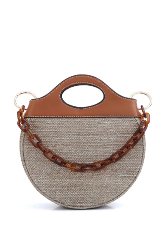 Bolso mujer de mano redondo - Imagen 5