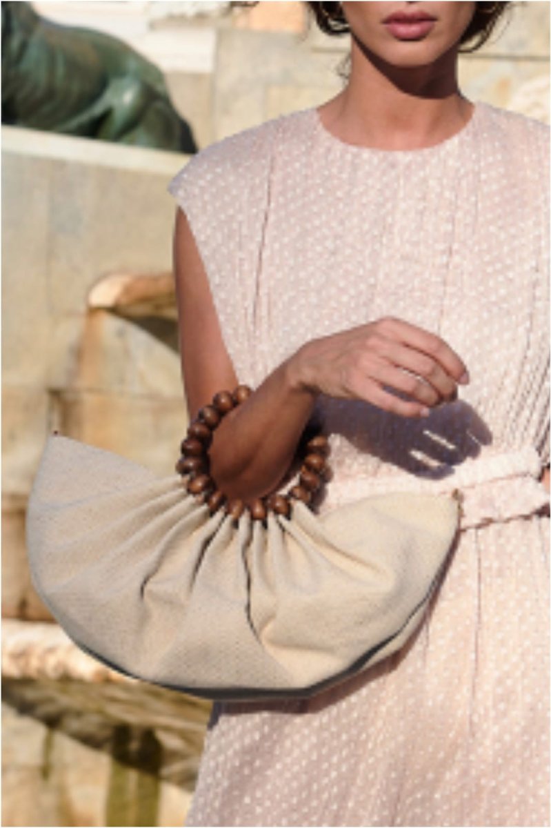 Bolso mujer de mano rafia - Imagen 2