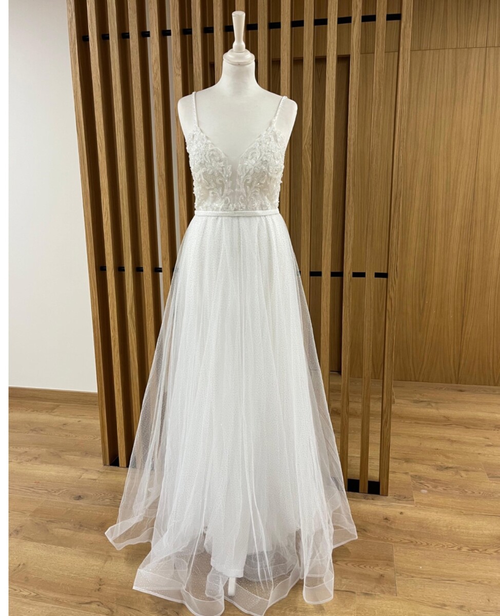 Vestido Princesa Encaje Novia - Imagen 2
