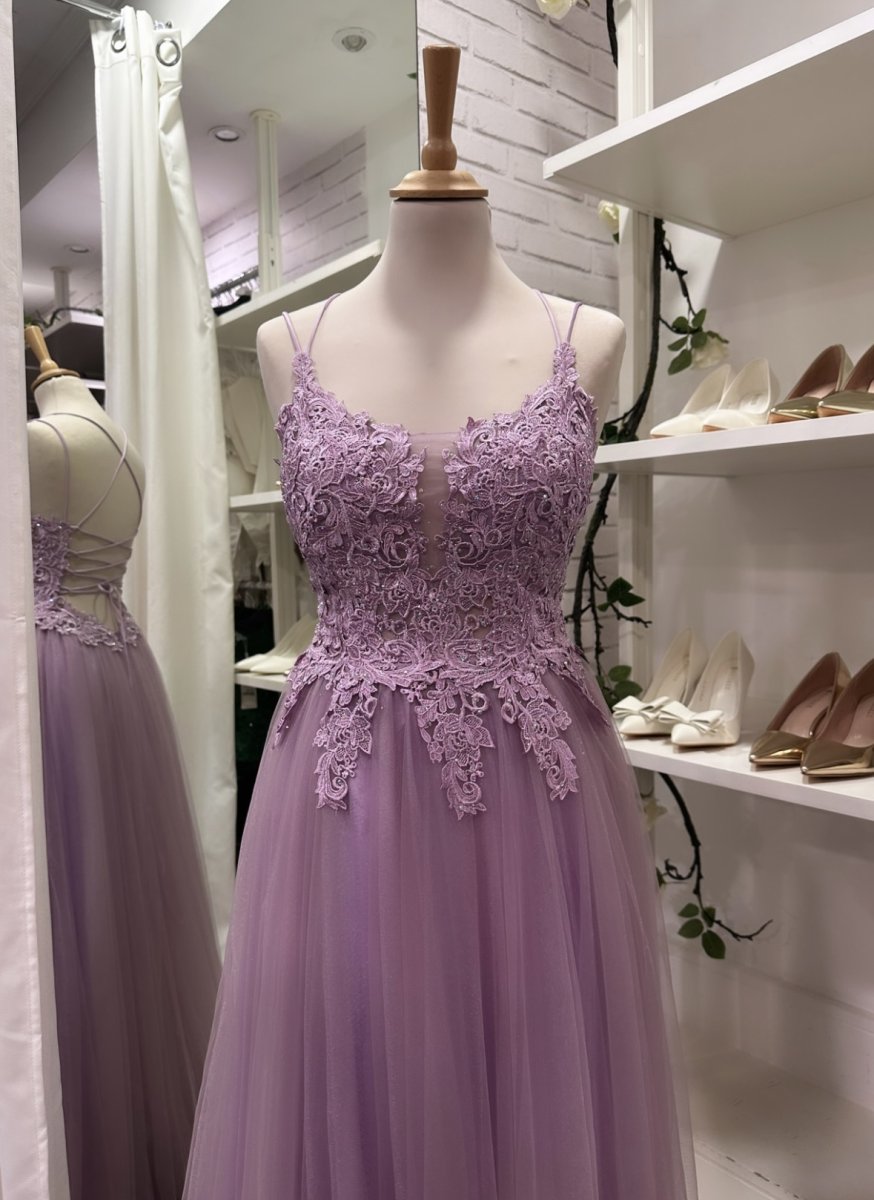 Vestido Tul Largo Abertura - Imagen 4