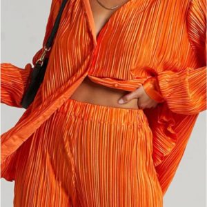 Conjunto mujer 2 piezas plisado