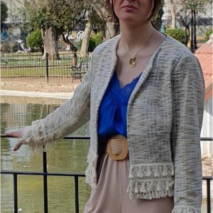 Chaqueta mujer con madroños