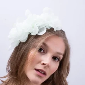 Diadema Halfpetalines verde menta