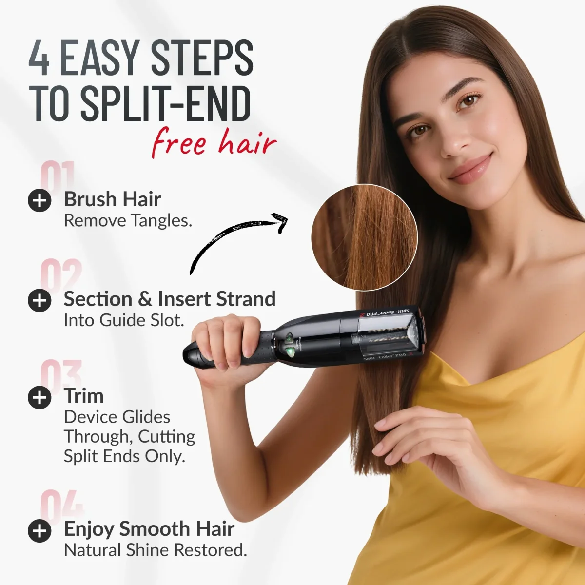 Cordless Split End Hair Trimmer - Imagen 4