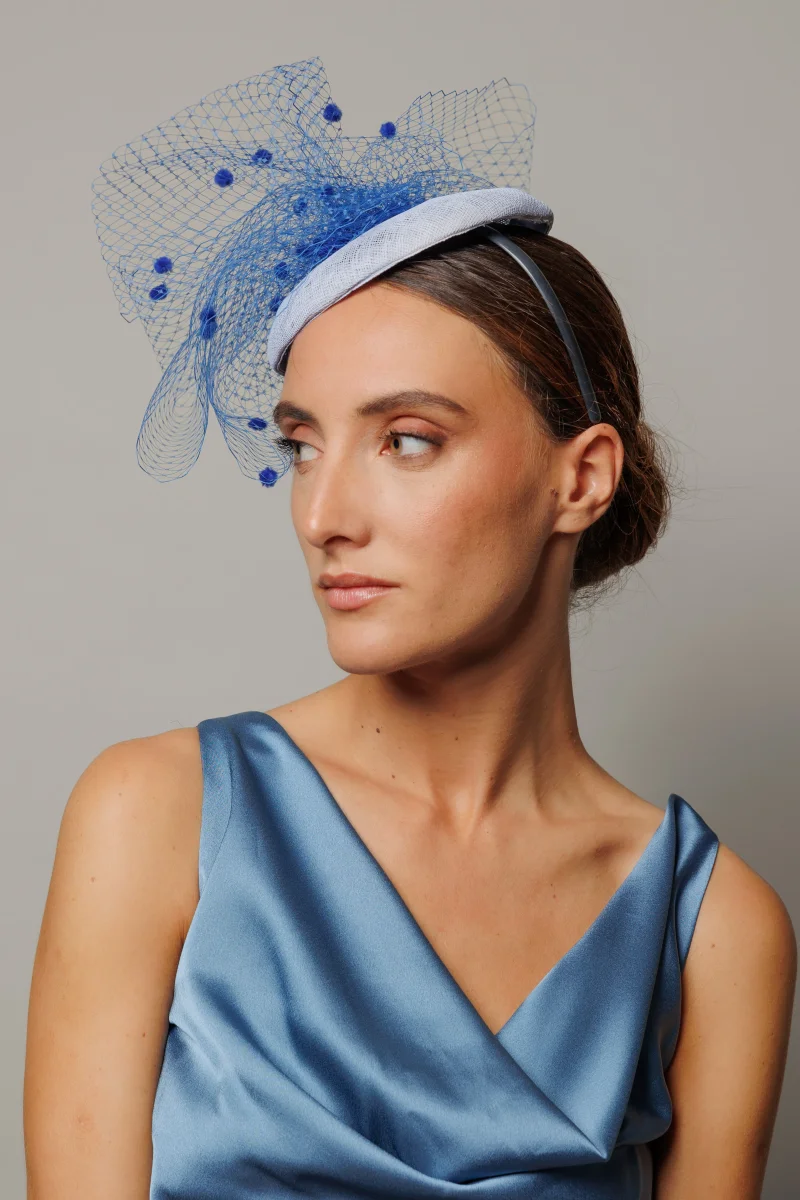 Tocado Meghan azul - Imagen 3