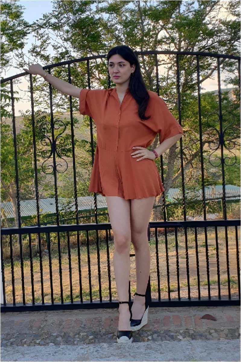 Mono camisero mujer corto - Imagen 6