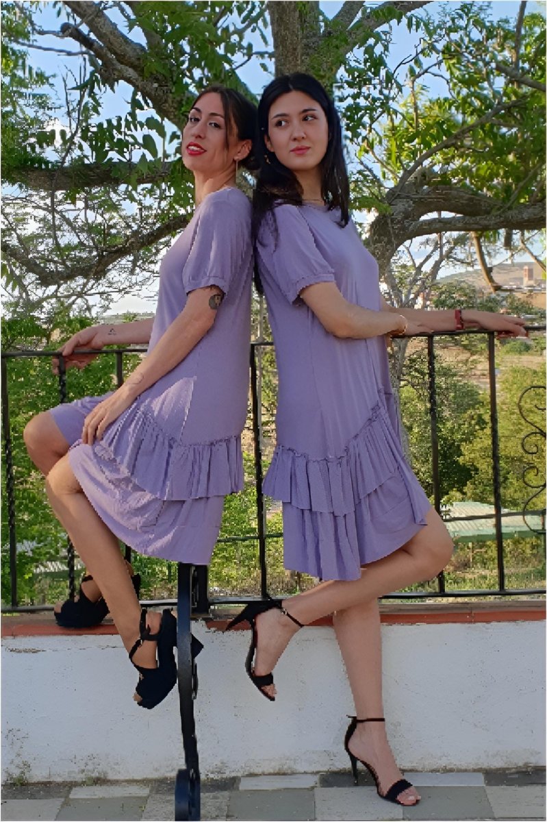 Vestido mujer con volantes