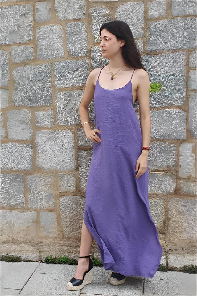 Vestido mujer largo tirantes - Imagen 2