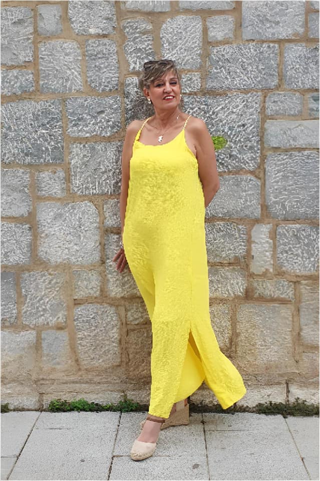 Vestido mujer largo tirantes - Imagen 4