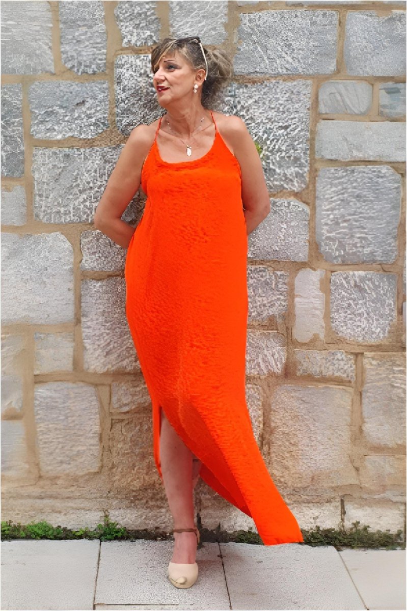 Vestido mujer largo tirantes - Imagen 9