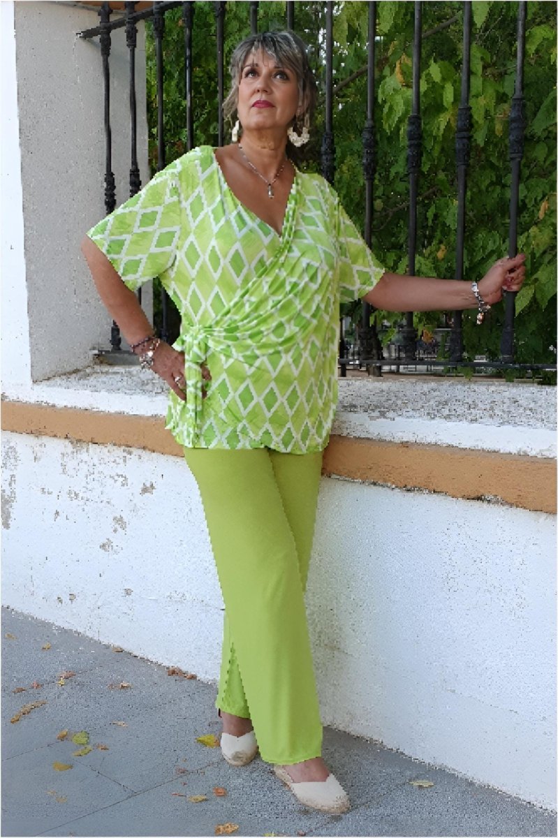 Blusa mujer punto seda talla grande - Imagen 3