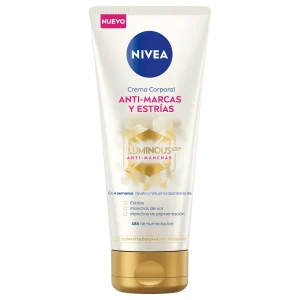 NIVEA Crema Corporal Anti Manchas y Estrías – 200 ml Cuidado corporal hidratante para mejorar la apariencia de manchas y estrías
