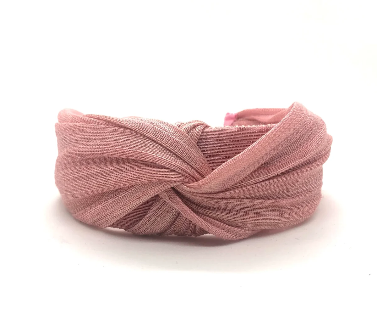 Diadema Baronesa rosa bebé - Imagen 3