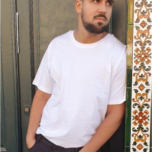 Camiseta básica unisex blanca