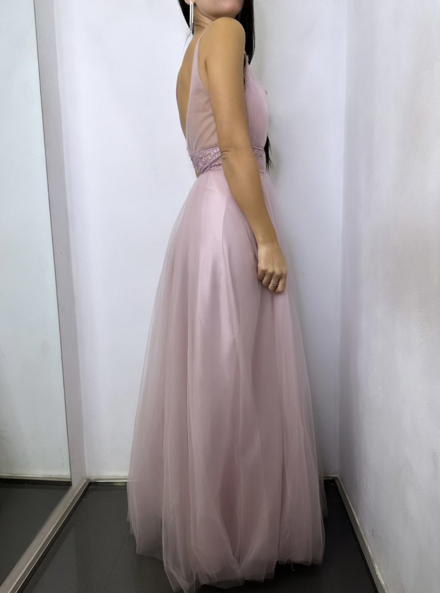 Vestido Tul Encaje Cintura - Imagen 5