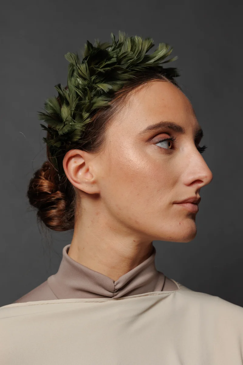 Diadema Periquita verde oscuro - Imagen 3