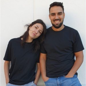 Camiseta básica unisex azul marino
