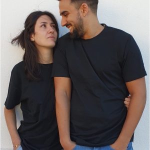 Camiseta unisex básica negra