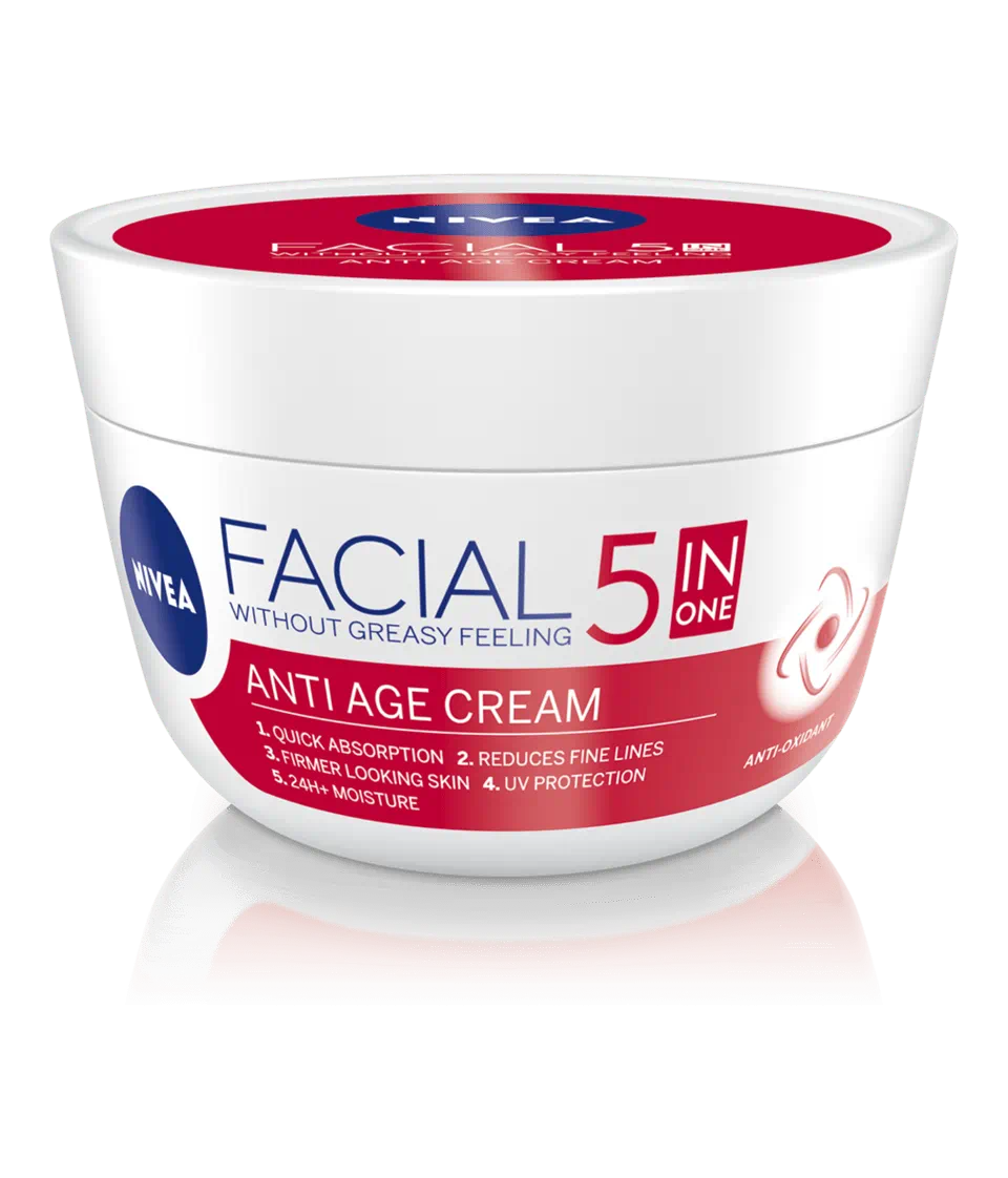 NIVEA Crema Facial 5 en 1 Anti-Arrugas – 200 ml - Imagen 2