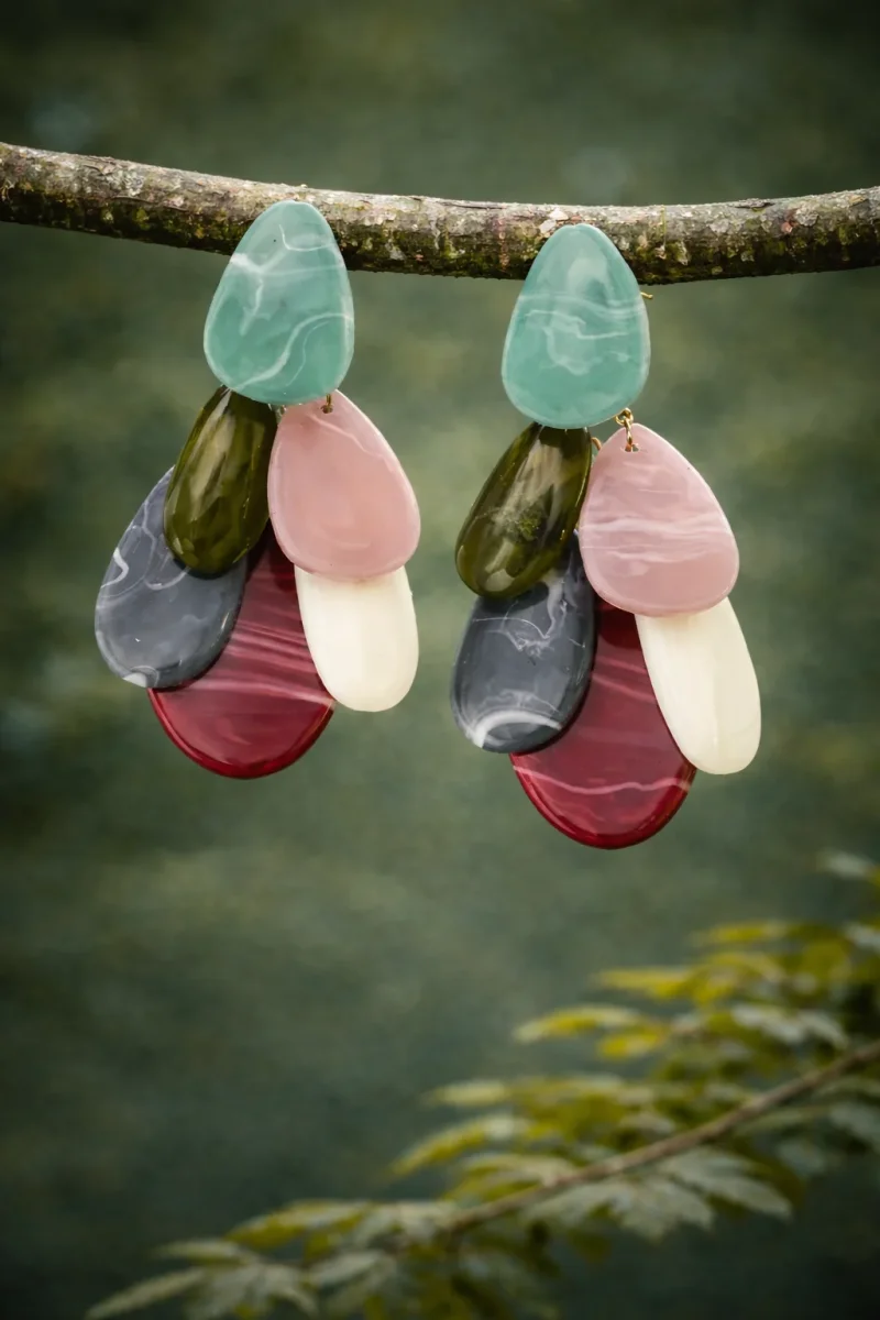 Pendientes Strombus de colores - Imagen 2