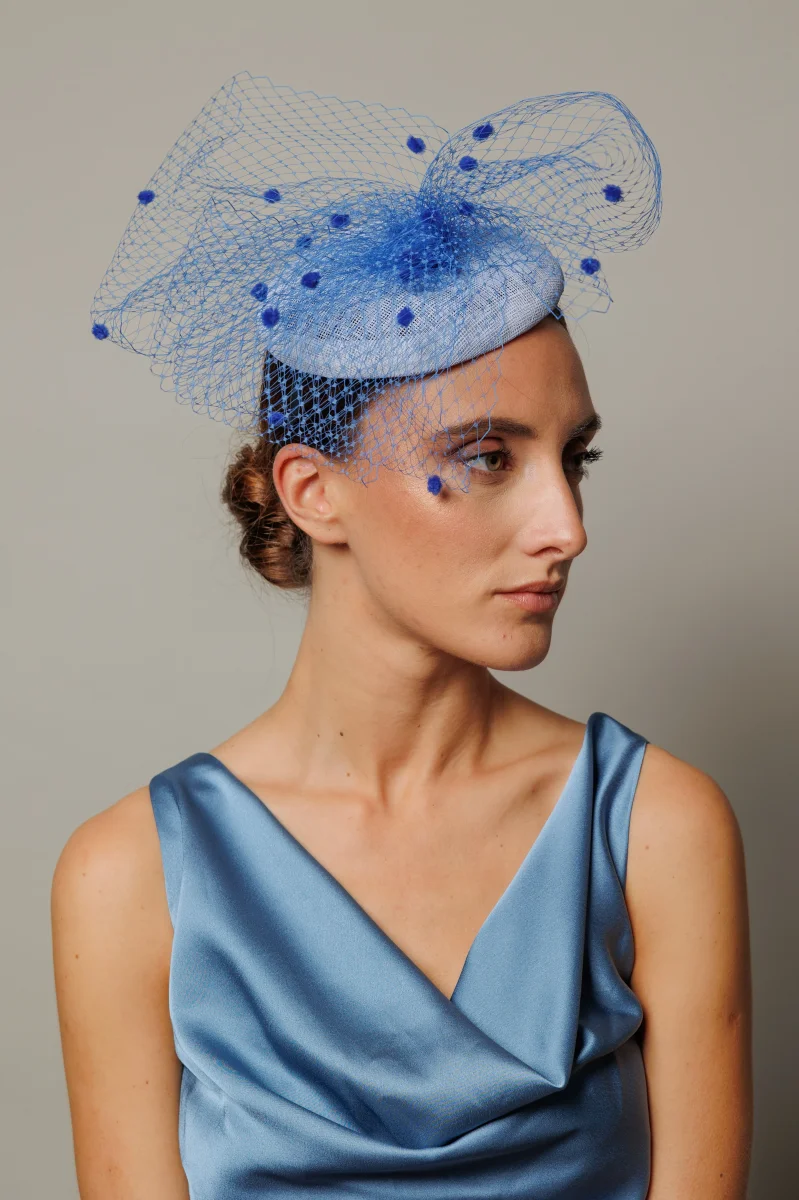 Tocado Meghan azul - Imagen 4