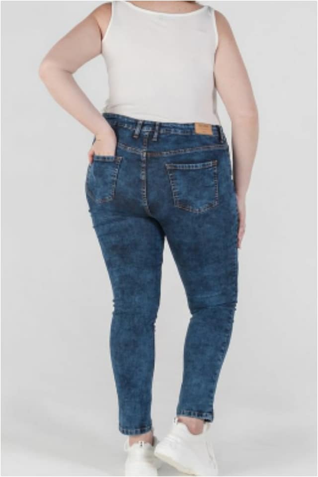 Pantalón mujer vaquero talla grande - Imagen 3