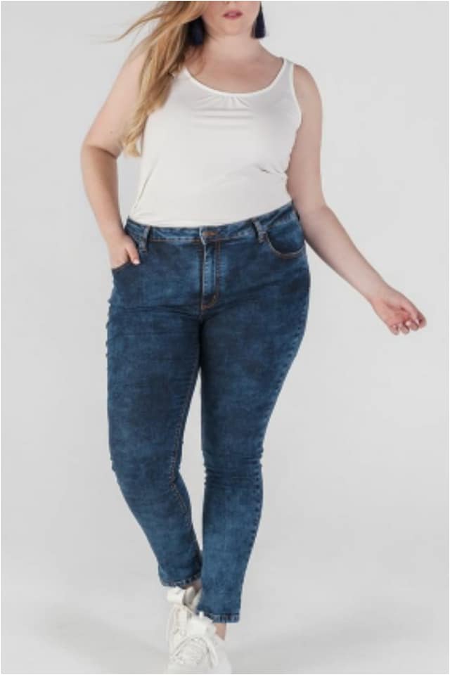Pantalón mujer vaquero talla grande