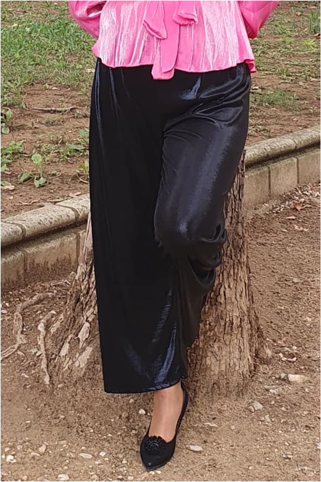 Pantalón mujer talla grande con brillo - Imagen 3