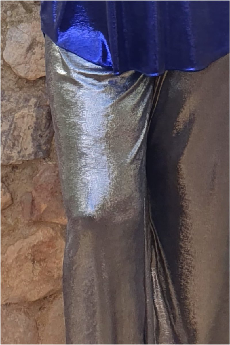 Pantalón mujer talla grande con brillo - Imagen 4
