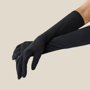 Guantes largos Negro