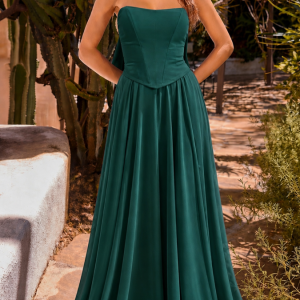 Vestido Corsé Falda Chal