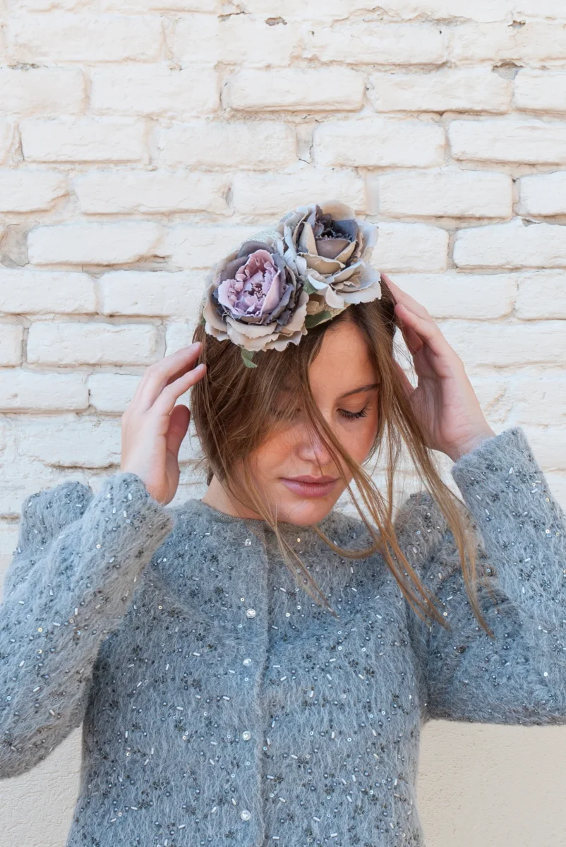 Tocado Ivy gris - Imagen 7