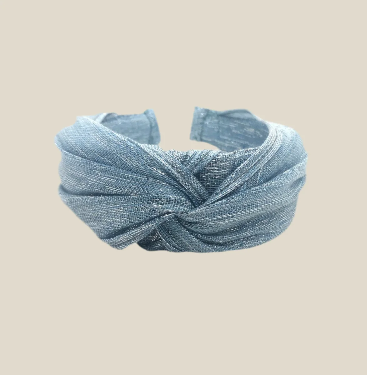Diadema Baronesa plata azul