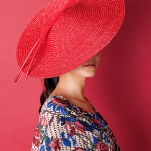 Tocado Renata rojo
