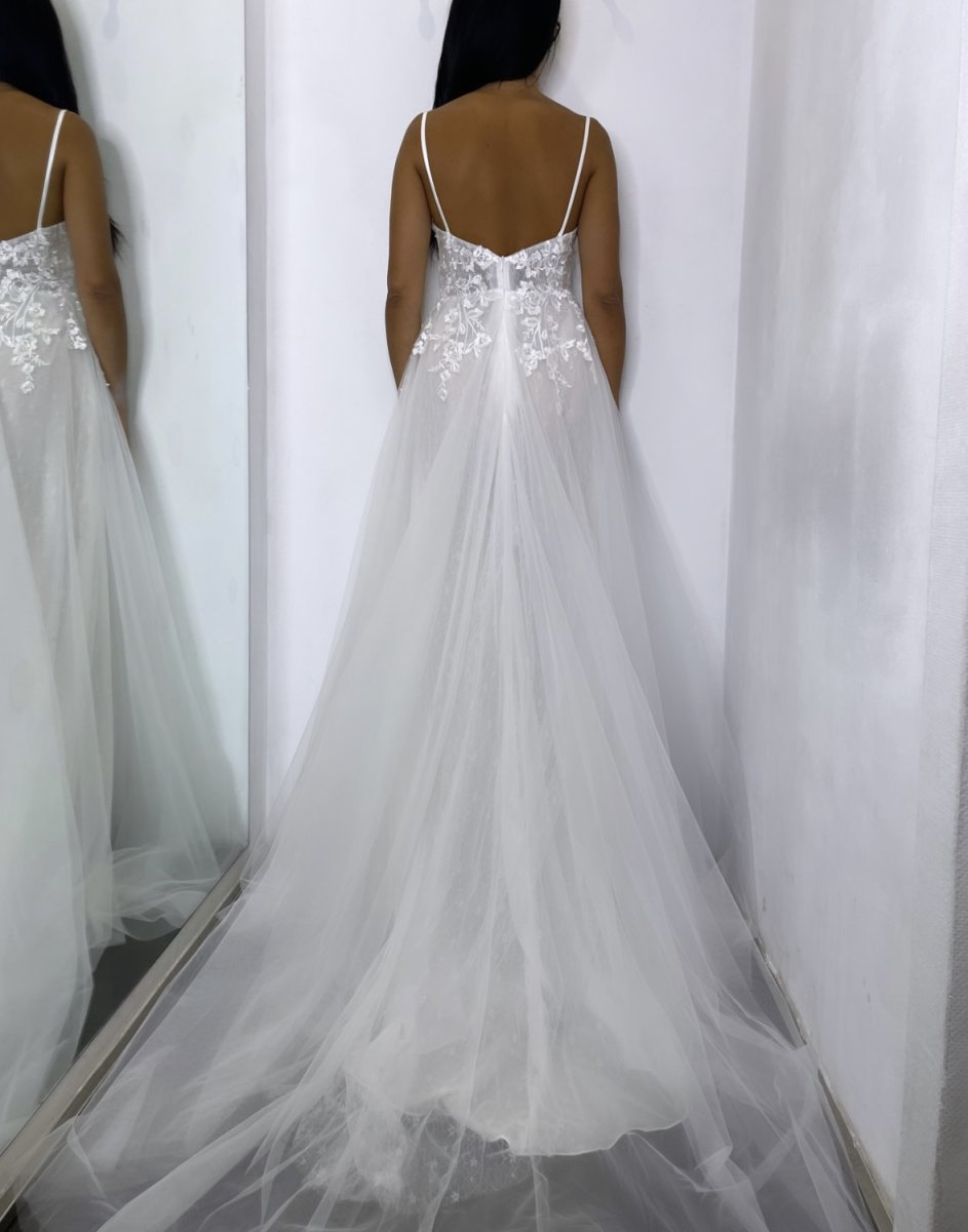 Vestido Novia Tul Tirantes - Imagen 9