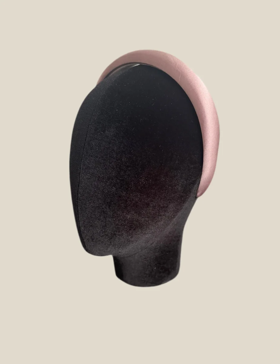 Diadema Río satén rosa nude - Imagen 4