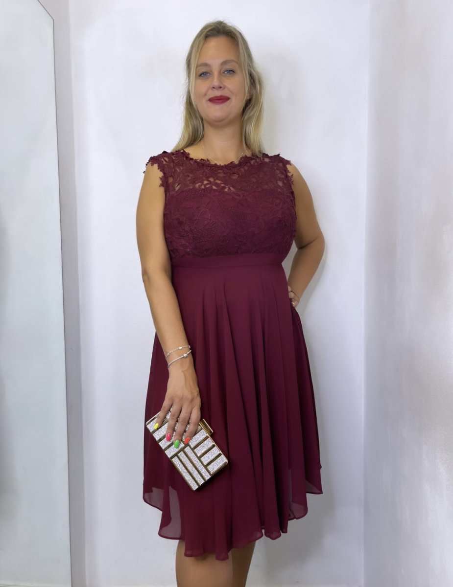 Vestido Encaje Corto Curvy - Imagen 4