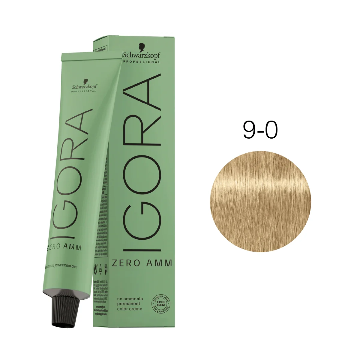 IGORA ROYAL ZERO AMM 9-0 Louro Extra Claro Natural – 60 g - Imagen 2