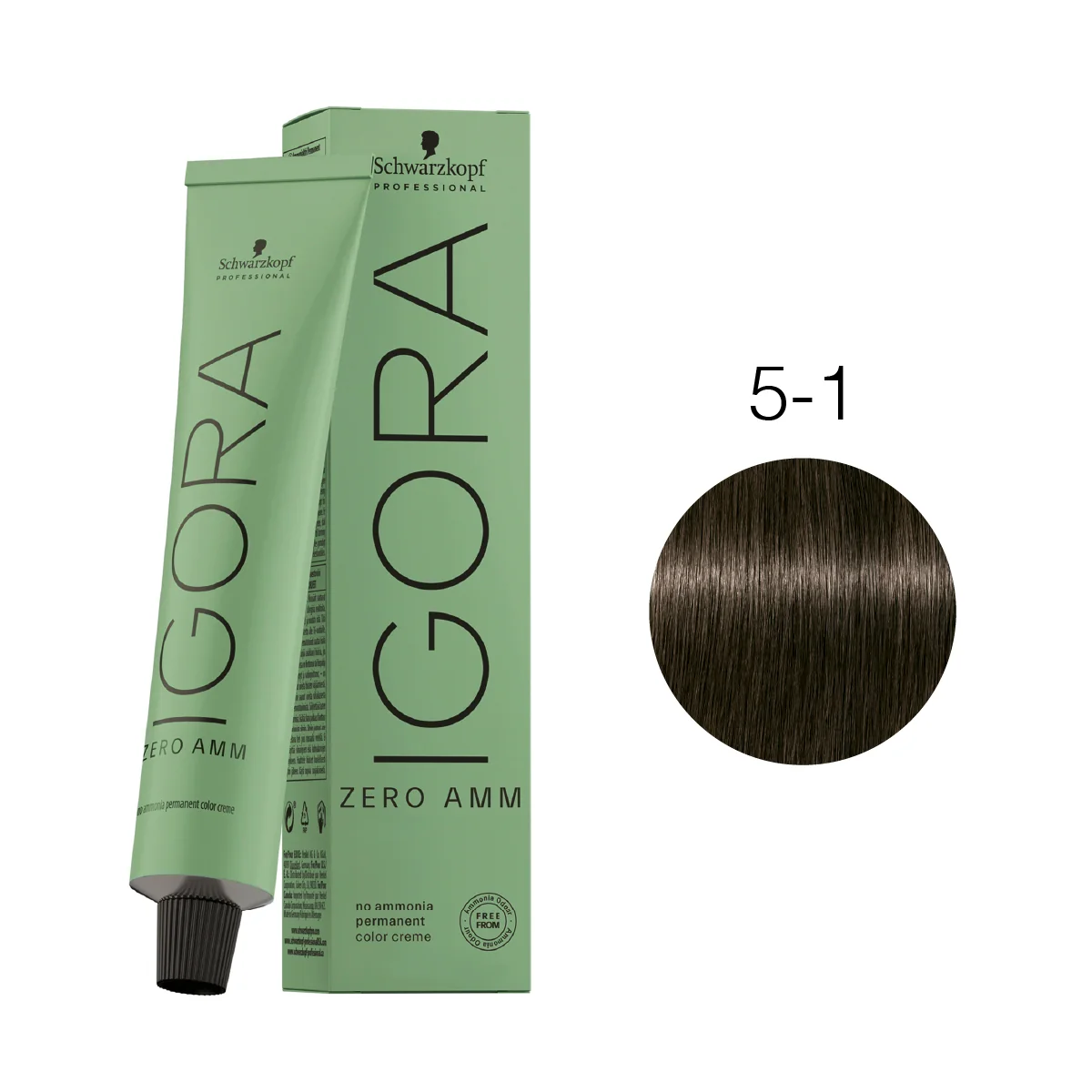 IGORA ROYAL ZERO AMM 5-1 Castaño Claro Ceniza – 60 g - Imagen 2