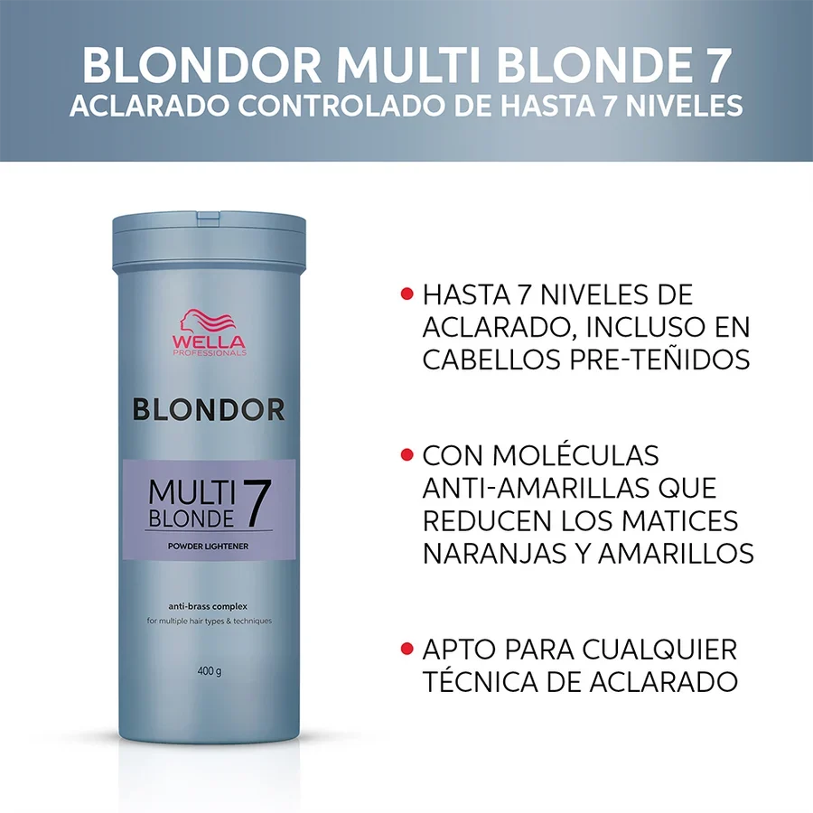Wella Professionals Blondor Multi Blonde 7 – 400 g - Imagen 4