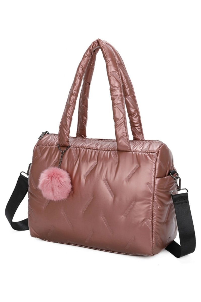 Bolso mujer acolchado con borla - Imagen 2
